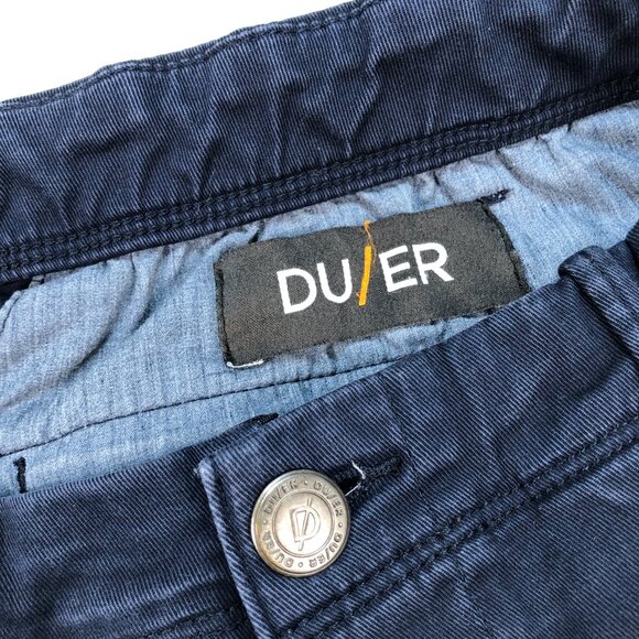 DU/ER Pants Men's‎ 30 (29x29) Navy T2X Athletic Taper Lightweight Stretch Travel - Picture 3 of 16